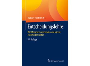 9783658345198 - Entscheidungslehre - Rüdiger von Nitzsch Kartoniert (TB)