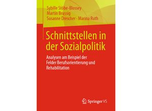 9783658345495 - Schnittstellen in der Sozialpolitik - Sybille Stöbe-Blossey Martin Brussig Susanne Drescher Marina Ruth Kartoniert (TB)