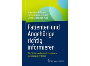 9783658352738 - Patienten und Angehörige richtig informieren Kartoniert (TB)