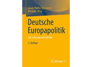 9783658353391 - Deutsche Europapolitik Kartoniert (TB)