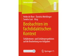 9783658353544 - Beobachten im fachdidaktischen Kontext Kartoniert (TB)