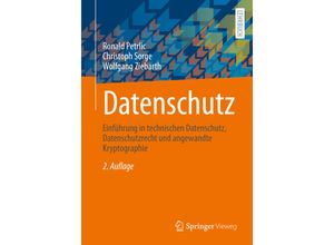 9783658390969 - Datenschutz - Ronald Petrlic Christoph Sorge Wolfgang Ziebarth Kartoniert (TB)