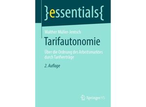 9783658398934 - essentials   Tarifautonomie - Walther Müller-Jentsch Kartoniert (TB)