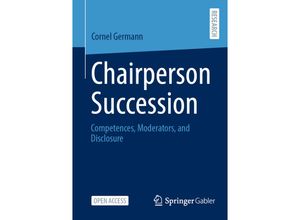 9783658408169 - Chairperson Succession - Cornel Germann Kartoniert (TB)