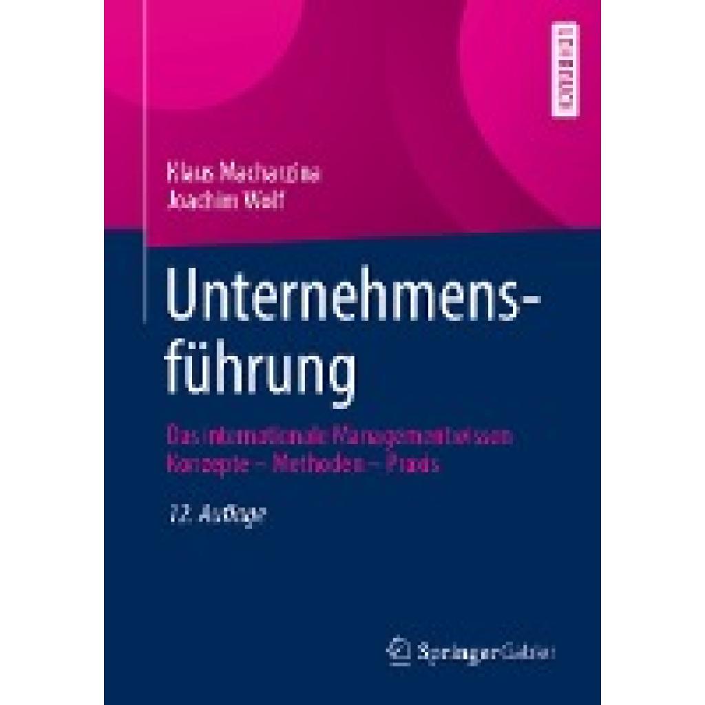 9783658410520 - Macharzina Klaus Unternehmensführung