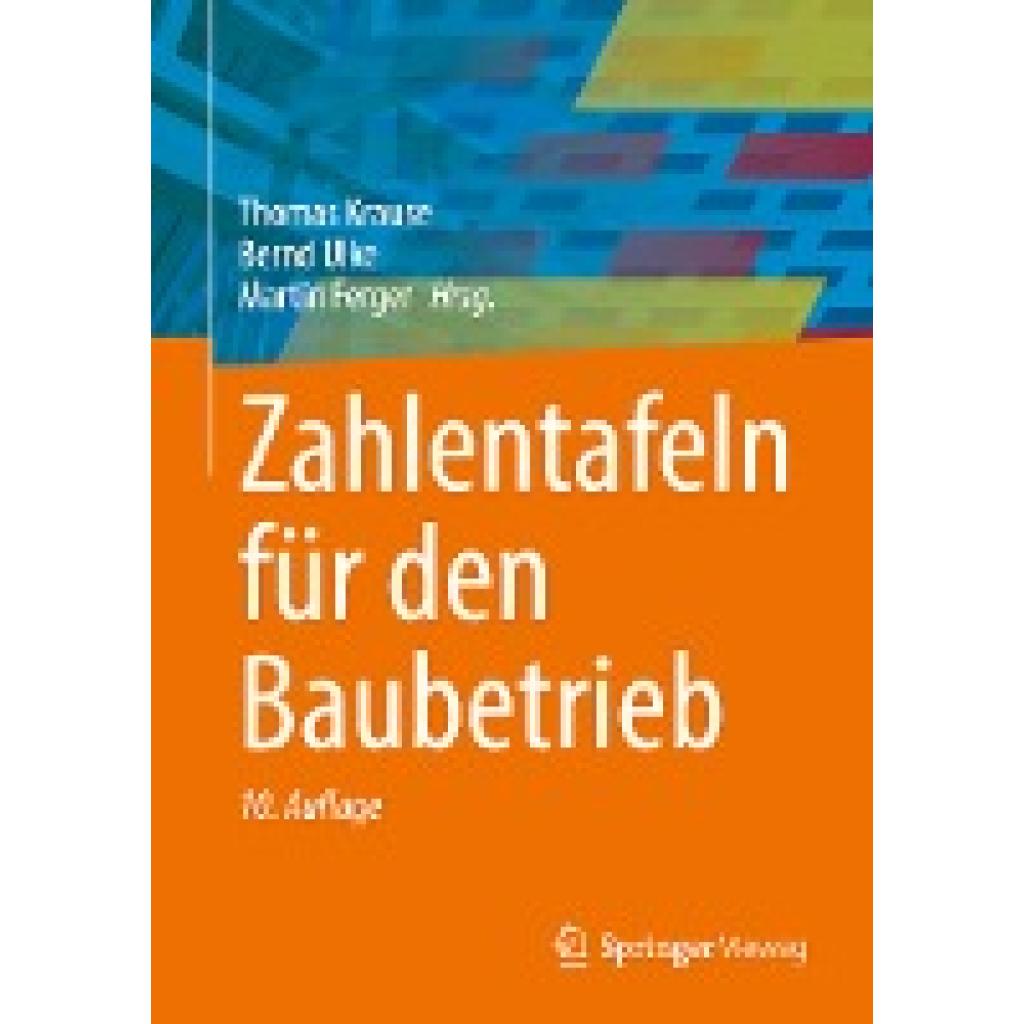 9783658413293 - Zahlentafeln für den Baubetrieb