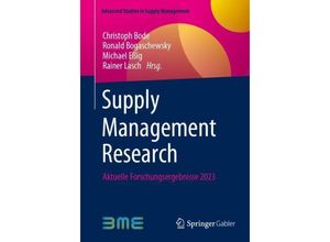 9783658426347 - Advanced Studies in Supply Management   Supply Management Research Kartoniert (TB)