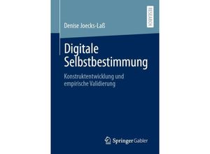 9783658431310 - Digitale Selbstbestimmung - Denise Joecks-Laß Kartoniert (TB)