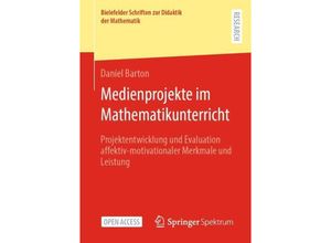 9783658435974 - Medienprojekte im Mathematikunterricht - Daniel Barton Kartoniert (TB)