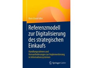 9783658439422 - Referenzmodell zur Digitalisierung des strategischen Einkaufs - Boris David Idler Kartoniert (TB)