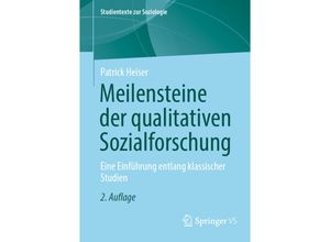 9783658441272 - Meilensteine der qualitativen Sozialforschung - Patrick Heiser Kartoniert (TB)