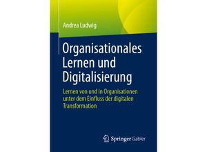 9783658441524 - Organisationales Lernen und Digitalisierung - Andrea Ludwig Kartoniert (TB)