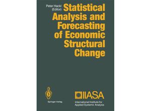 9783662025734 - Statistical Analysis and Forecasting of Economic Structural Change Kartoniert (TB)