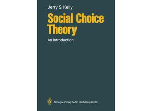 9783662099278 - Social Choice Theory - Jerry S Kelly Kartoniert (TB)