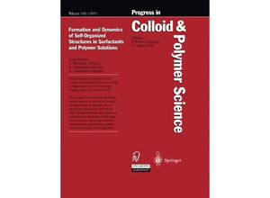 9783662157046 - Formation and Dynamics of Self-Organized Structures in Surfactants and Polymer Solutions Kartoniert (TB)