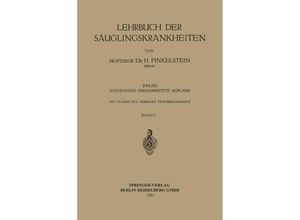 9783662233764 - Lehrbuch der Säuglingskrankheiten 2 Tle - Heinrich Finkelstein Kartoniert (TB)