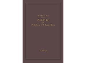 9783662357637 - Handbuch der Verfassung und Verwaltung in Preussen und dem Deutschen Reiche - Robert Hue de Grais Guiskard Hue de Grais Hans Peters Werner Hoche Kartoniert (TB)