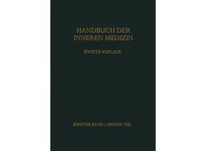 9783662406991 - Handbuch der inneren Medizin - Gustav von Bergmann Walter Frey Herbert Schwiegk Kartoniert (TB)