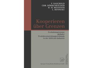 9783662415474 - Kooperieren über Grenzen - Frieder Naschold Christoph Dörrenbächer Heinz-Rudolf Meißner Leo Renneke Kartoniert (TB)