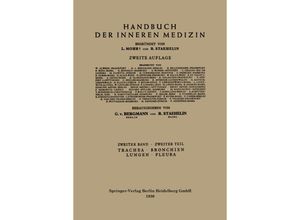 9783662420553 - Handbuch der inneren Medizin   Teil 2   Trachea Bronchien Lungen Pleura - Leo Mohr Gustav von Bergmann Kartoniert (TB)