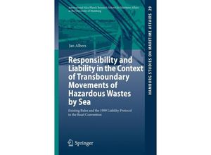 9783662433485 - Responsibility and Liability in the Context of Transboundary Movements of Hazardous Wastes by Sea - Jan Albers Kartoniert (TB)