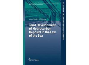 9783662435694 - Joint Development of Hydrocarbon Deposits in the Law of the Sea - Vasco Becker-Weinberg Kartoniert (TB)