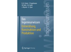 9783662443927 - Ingenieurwissen   Das Ingenieurwissen Entwicklung Konstruktion und Produktion - Karl-Heinrich Grote Frank Engelmann Günter Spur Max Syrbe Jürgen Beyerer Wolfgang Beitz Kartoniert (TB)