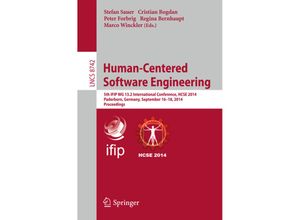 9783662448106 - Human-Centered Software Engineering Kartoniert (TB)