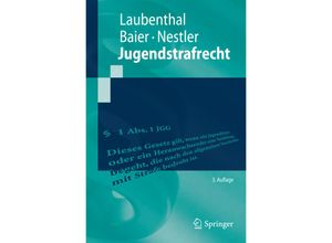 9783662450260 - Springer-Lehrbuch   Jugendstrafrecht - Klaus Laubenthal Helmut Baier Nina Nestler Kartoniert (TB)