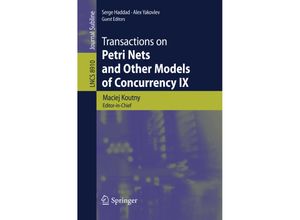 9783662457290 - Transactions on Petri Nets and Other Models of Concurrency IX Kartoniert (TB)