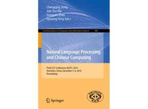 9783662459232 - Natural Language Processing and Chinese Computing Kartoniert (TB)