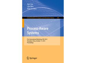 9783662461693 - Process-Aware Systems Kartoniert (TB)