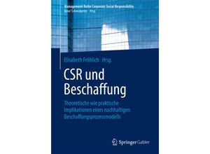 9783662462300 - Management-Reihe Corporate Social Responsibility   CSR und Beschaffung Kartoniert (TB)