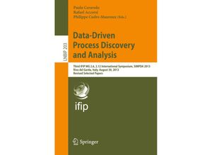 9783662464359 - Data-Driven Process Discovery and Analysis Kartoniert (TB)