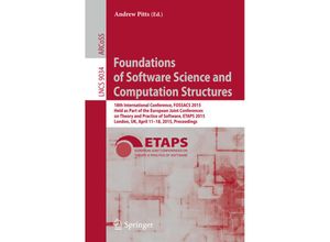 9783662466773 - Foundations of Software Science and Computation Structures Kartoniert (TB)