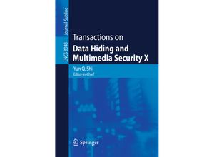 9783662467381 - Transactions on Data Hiding and Multimedia Security X Kartoniert (TB)