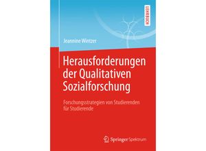 9783662472071 - Herausforderungen in der Qualitativen Sozialforschung Kartoniert (TB)