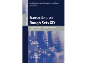 9783662478141 - Transactions on Rough Sets XIX Kartoniert (TB)