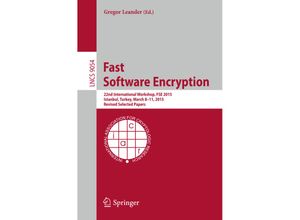 9783662481158 - Fast Software Encryption Kartoniert (TB)