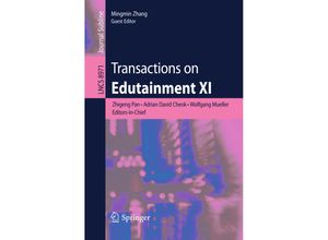 9783662482469 - Transactions on Edutainment XI Kartoniert (TB)