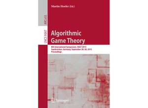 9783662484326 - Algorithmic Game Theory Kartoniert (TB)