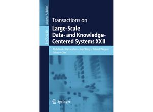 9783662485668 - Transactions on Large-Scale Data- and Knowledge-Centered Systems XXII Kartoniert (TB)