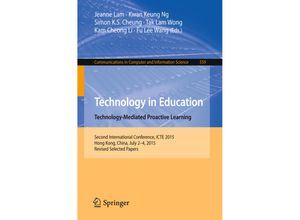 9783662489772 - Technology in Education Technology-Mediated Proactive Learning Kartoniert (TB)