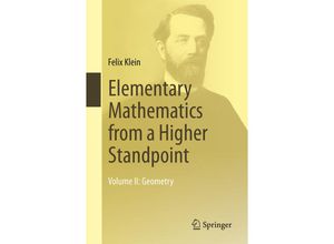 9783662494431 - Elementary Mathematics from a Higher StandpointVol2 - Felix Klein Kartoniert (TB)