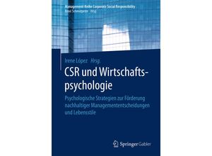 9783662527450 - Management-Reihe Corporate Social Responsibility   CSR und Wirtschaftspsychologie Kartoniert (TB)