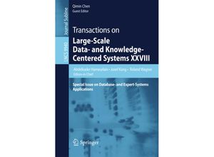 9783662534540 - Transactions on Large-Scale Data- and Knowledge-Centered Systems XXVIII Kartoniert (TB)