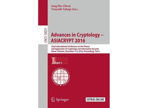 9783662538869 - Advances in Cryptology - ASIACRYPT 2016 Kartoniert (TB)