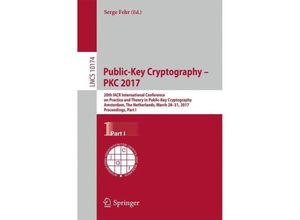 9783662543641 - Public-Key Cryptography - PKC 2017 Kartoniert (TB)