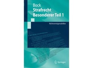 9783662547908 - Springer-Lehrbuch   Strafrecht Besonderer TeilTl1 - Dennis Bock Kartoniert (TB)