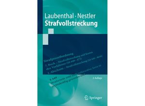 9783662552667 - Springer-Lehrbuch   Strafvollstreckung - Klaus Laubenthal Nina Nestler Kartoniert (TB)